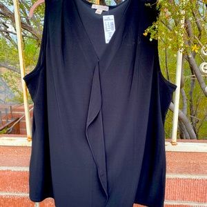 Black sleeveless shell